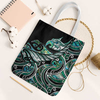 Maori Matariki - Manaia Tote Bag Emerald Paua Shell