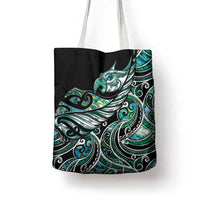 Maori Matariki - Manaia Tote Bag Emerald Paua Shell