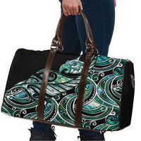 Maori Matariki - Manaia Travel Bag Emerald Paua Shell