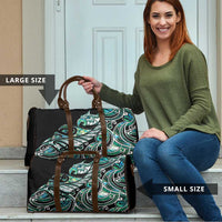 Maori Matariki - Manaia Travel Bag Emerald Paua Shell