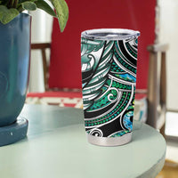 Maori Matariki - Manaia Tumbler Cup Emerald Paua Shell