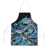 Maori Matariki - Manaia Apron Galaxy Blue Paua Shell