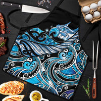 Maori Matariki - Manaia Apron Galaxy Blue Paua Shell