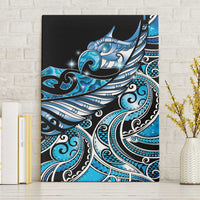 Maori Matariki - Manaia Canvas Wall Art Galaxy Blue Paua Shell
