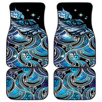 Maori Matariki - Manaia Car Mats Galaxy Blue Paua Shell