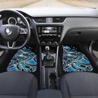 Maori Matariki - Manaia Car Mats Galaxy Blue Paua Shell