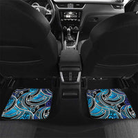 Maori Matariki - Manaia Car Mats Galaxy Blue Paua Shell