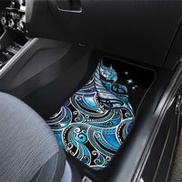 Maori Matariki - Manaia Car Mats Galaxy Blue Paua Shell