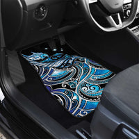 Maori Matariki - Manaia Car Mats Galaxy Blue Paua Shell