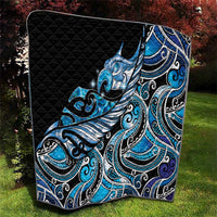 Maori Matariki - Manaia Quilt Galaxy Blue Paua Shell