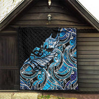 Maori Matariki - Manaia Quilt Galaxy Blue Paua Shell