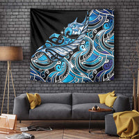 Maori Matariki - Manaia Tapestry Galaxy Blue Paua Shell