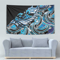 Maori Matariki - Manaia Tapestry Galaxy Blue Paua Shell