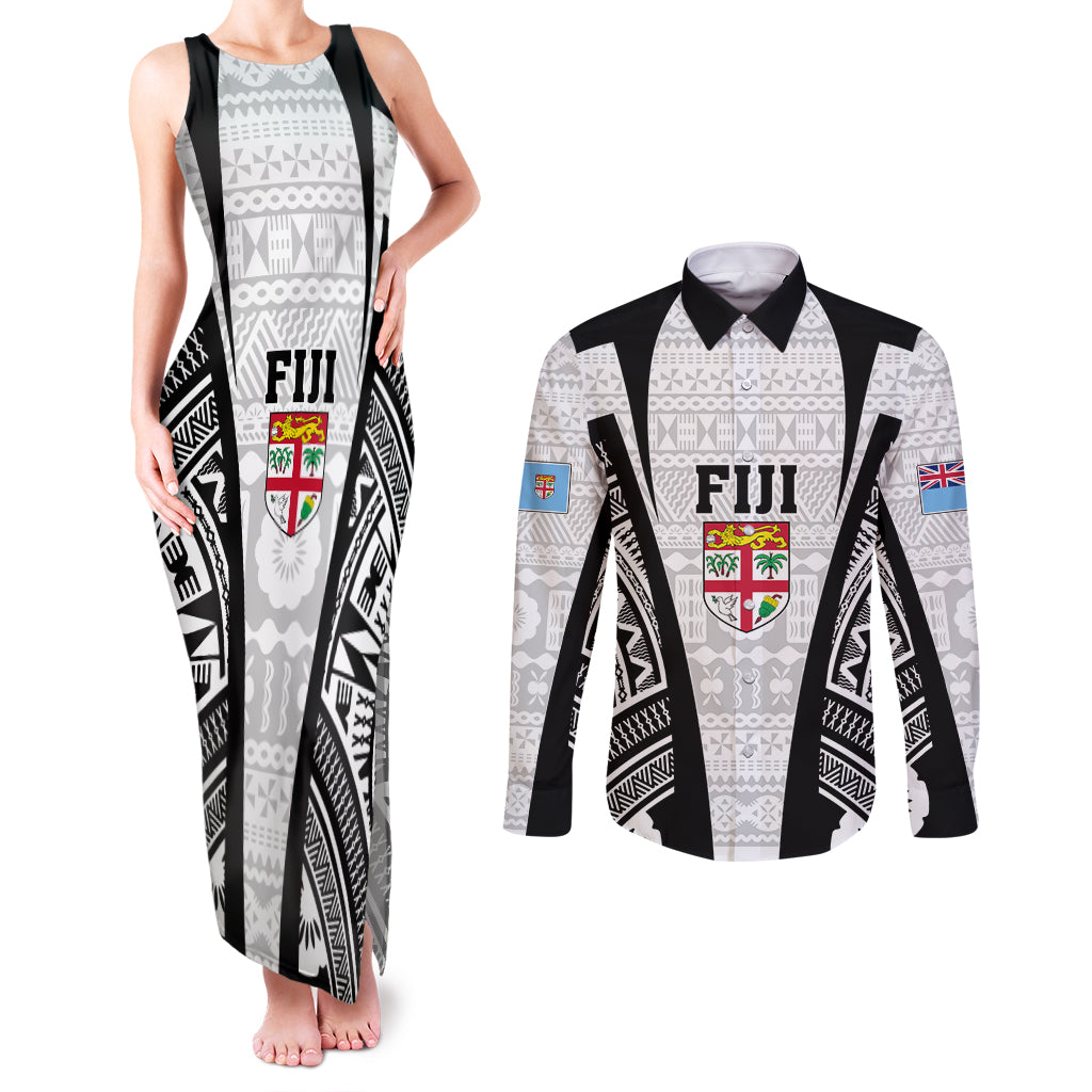 personalised-fiji-rugby-couples-matching-tank-maxi-dress-and-long-sleeve-button-shirts-2023-world-cup-history-makers-white-ver