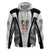 Personalised Fiji Rugby Hoodie 2023 World Cup History Makers - White Ver LT7 - Polynesian Pride