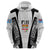 Personalised Fiji Rugby Hoodie 2023 World Cup History Makers - White Ver LT7 - Polynesian Pride