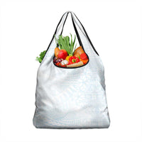White Sunday Grocery Bag Plumeria Tatau Mix Tapa