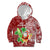 Hawaii Christmas Mele Kalikimaka Kid Hoodie Santa Claus LT7 Red - Polynesian Pride