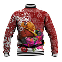 Papua New Guinea Christmas Baseball Jacket Bird-of-Paradise Special LT7 - Polynesian Pride