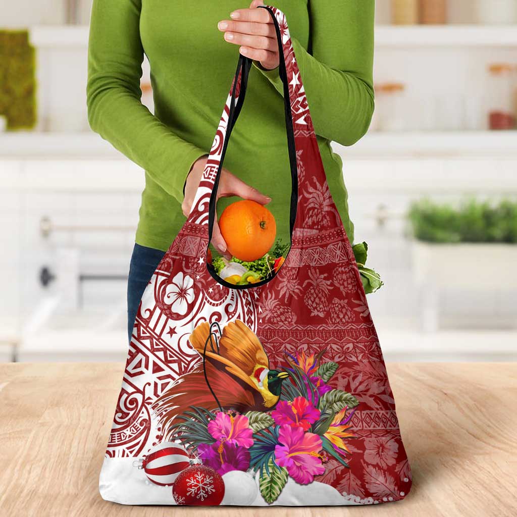Papua New Guinea Christmas Grocery Bag Bird-of-Paradise Special