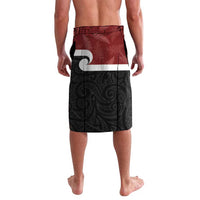 Personalised New Zealand Maori Christmas Lavalava Xmas Fern Mix Kowhawhai