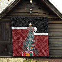 Personalised New Zealand Maori Christmas Quilt Xmas Fern Mix Kowhawhai LT7 - Polynesian Pride