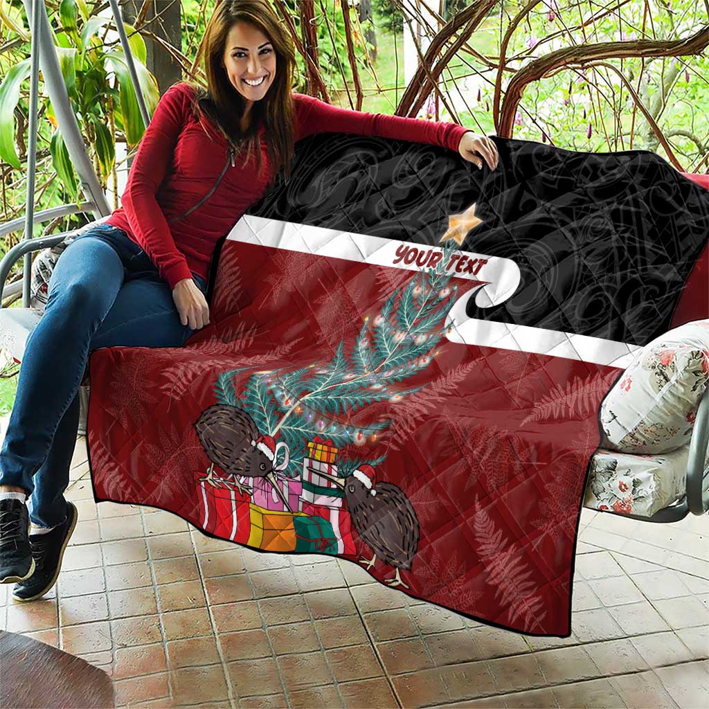 Personalised New Zealand Maori Christmas Quilt Xmas Fern Mix Kowhawhai LT7 - Polynesian Pride