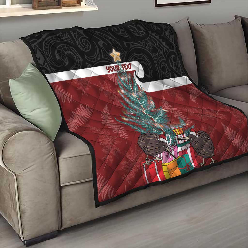 Personalised New Zealand Maori Christmas Quilt Xmas Fern Mix Kowhawhai LT7 - Polynesian Pride