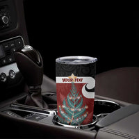 Personalised New Zealand Maori Christmas Tumbler Cup Xmas Fern Mix Kowhawhai LT7 - Polynesian Pride