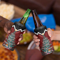 Personalised New Zealand Christmas 4 in 1 Can Cooler Tumbler Xmas Fern and Kiwi Birds