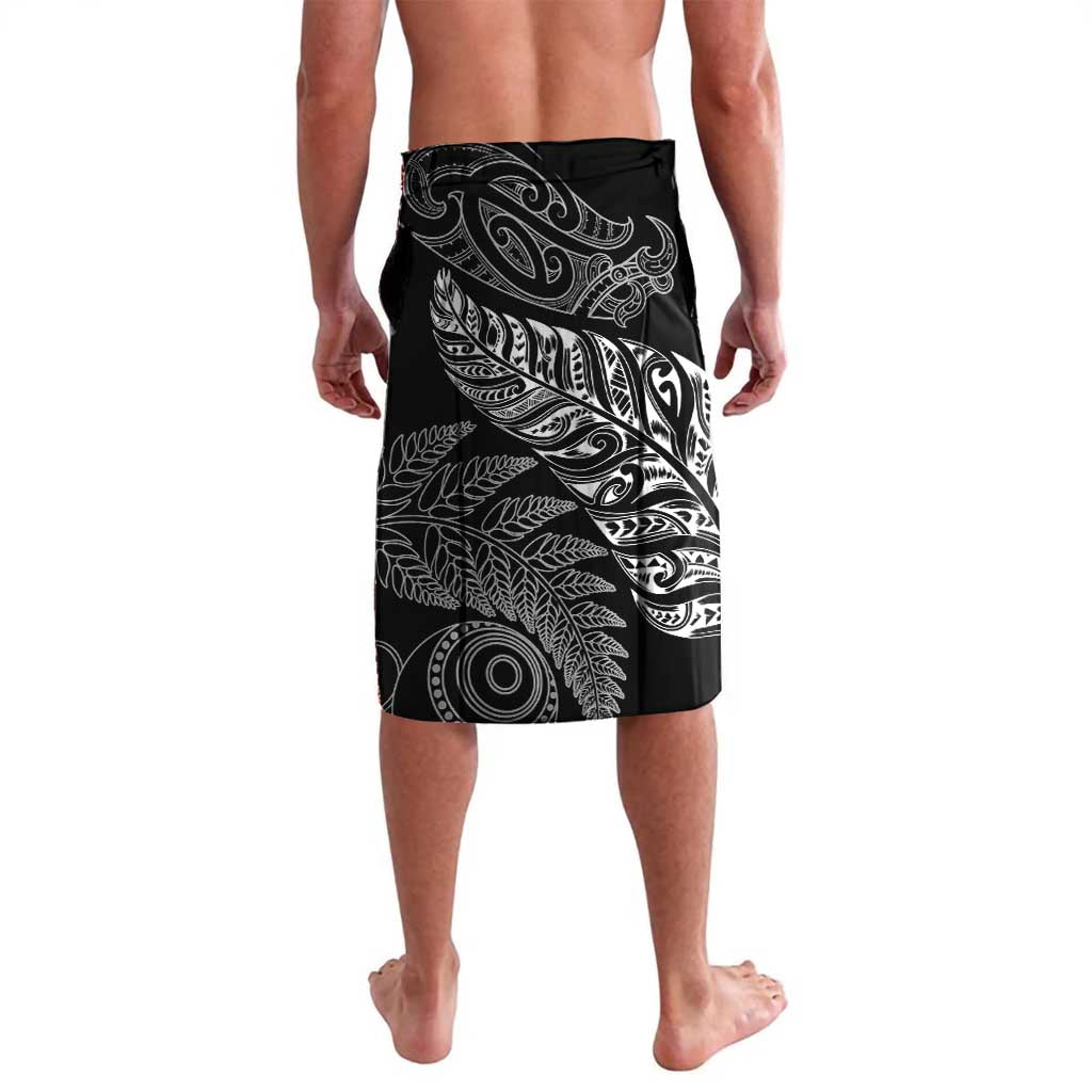 Aotearoa Personalized Lawn Bowls Maori Lavalava New Zealand Black Tribal Silver Fern - Polynesian Pride