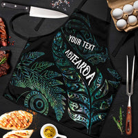 Aotearoa Personalized Lawn Bowls Maori Apron New Zealand Paua Shell Tribal Silver Fern - Polynesian Pride