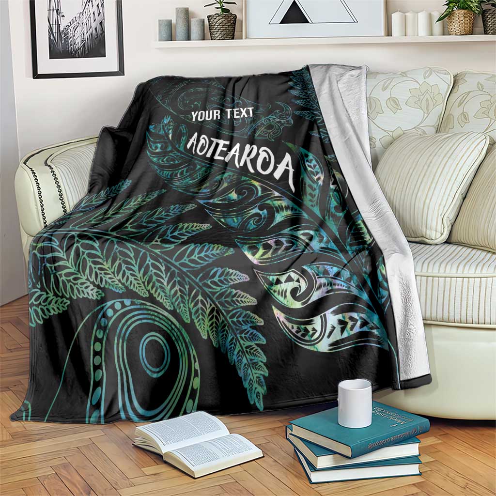 Aotearoa Personalized Lawn Bowls Maori Blanket New Zealand Paua Shell Tribal Silver Fern - Polynesian Pride