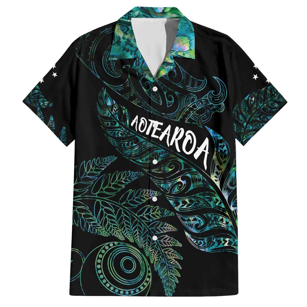 Aotearoa Personalized Lawn Bowls Maori Family Matching Summer Maxi Dress and Hawaiian Shirt New Zealand Paua Shell Tribal Silver Fern - Polynesian Pride
