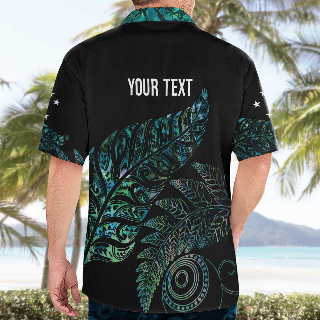 Aotearoa Personalized Lawn Bowls Maori Hawaiian Shirt New Zealand Paua Shell Tribal Silver Fern - Polynesian Pride