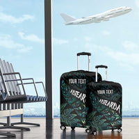 Aotearoa Personalized Lawn Bowls Maori Luggage Cover New Zealand Paua Shell Tribal Silver Fern - Polynesian Pride