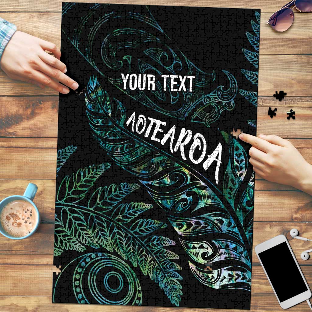 Aotearoa Personalized Lawn Bowls Maori Puzzle New Zealand Paua Shell Tribal Silver Fern - Polynesian Pride