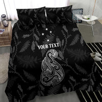 Personalised Maori Waitangi Bedding Set New Zealand Silver Fern Mix Kowhai Flowers LT7 - Polynesian Pride