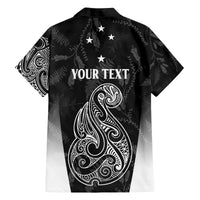 Personalised Maori Waitangi Family Matching Long Sleeve Bodycon Dress and Hawaiian Shirt New Zealand Silver Fern Mix Kowhai Flowers LT7 - Polynesian Pride