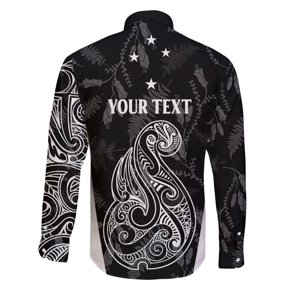 Personalised Maori Waitangi Family Matching Summer Maxi Dress and Hawaiian Shirt New Zealand Silver Fern Mix Kowhai Flowers LT7 - Polynesian Pride