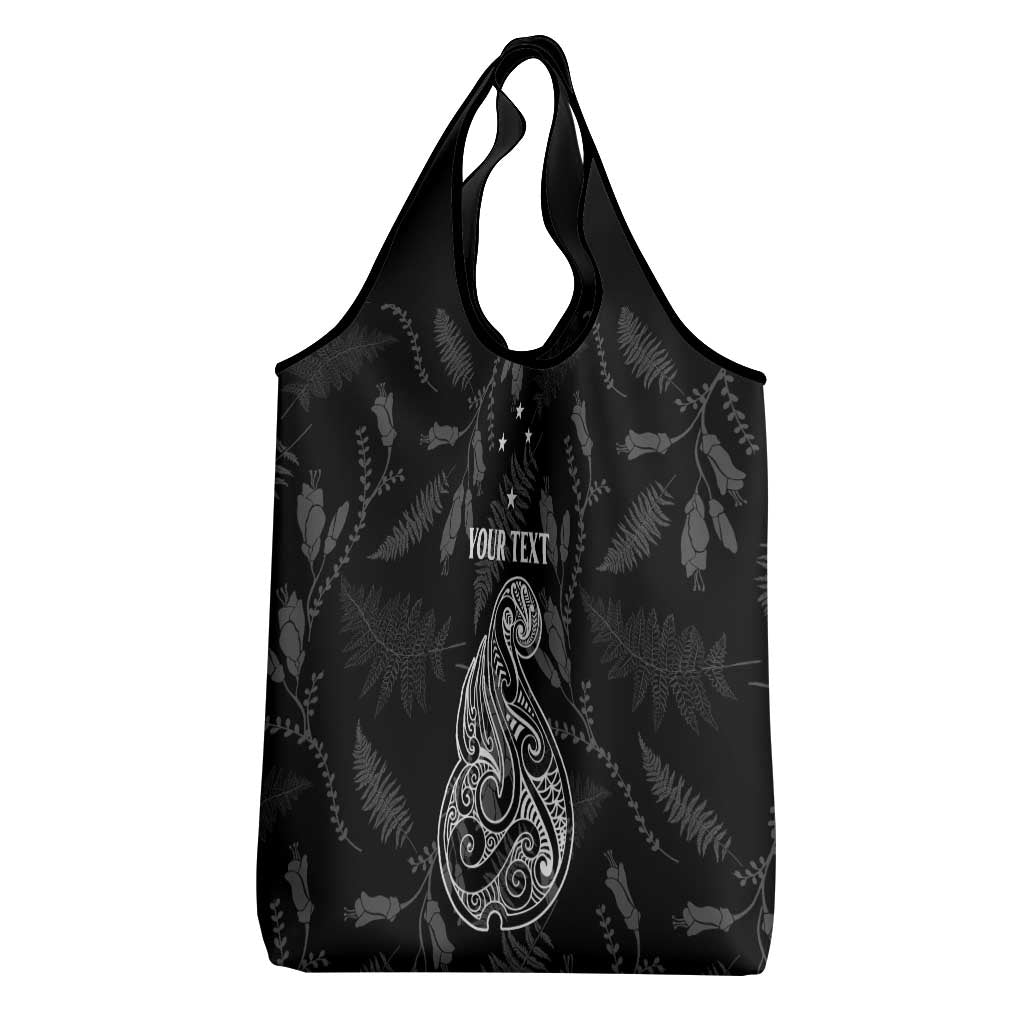 Personalised Maori Waitangi Grocery Bag New Zealand Silver Fern Mix Kowhai Flowers