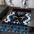 Personalised Taniko Motifs Aotearoa Area Rug Waitangi Kowhaiwhai Kiwi - Blue