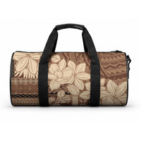 Samoa Women's Day Duffle Bag Tiale Flower Mix Siapo Tapa