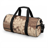 Samoa Women's Day Duffle Bag Tiale Flower Mix Siapo Tapa