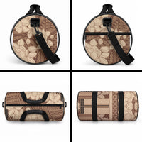 Samoa Women's Day Duffle Bag Tiale Flower Mix Siapo Tapa