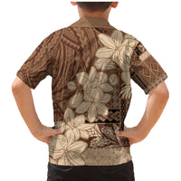 Samoa Women's Day Family Matching Mermaid Dress and Hawaiian Shirt Tiale Flower Mix Siapo Tapa LT7 - Polynesian Pride