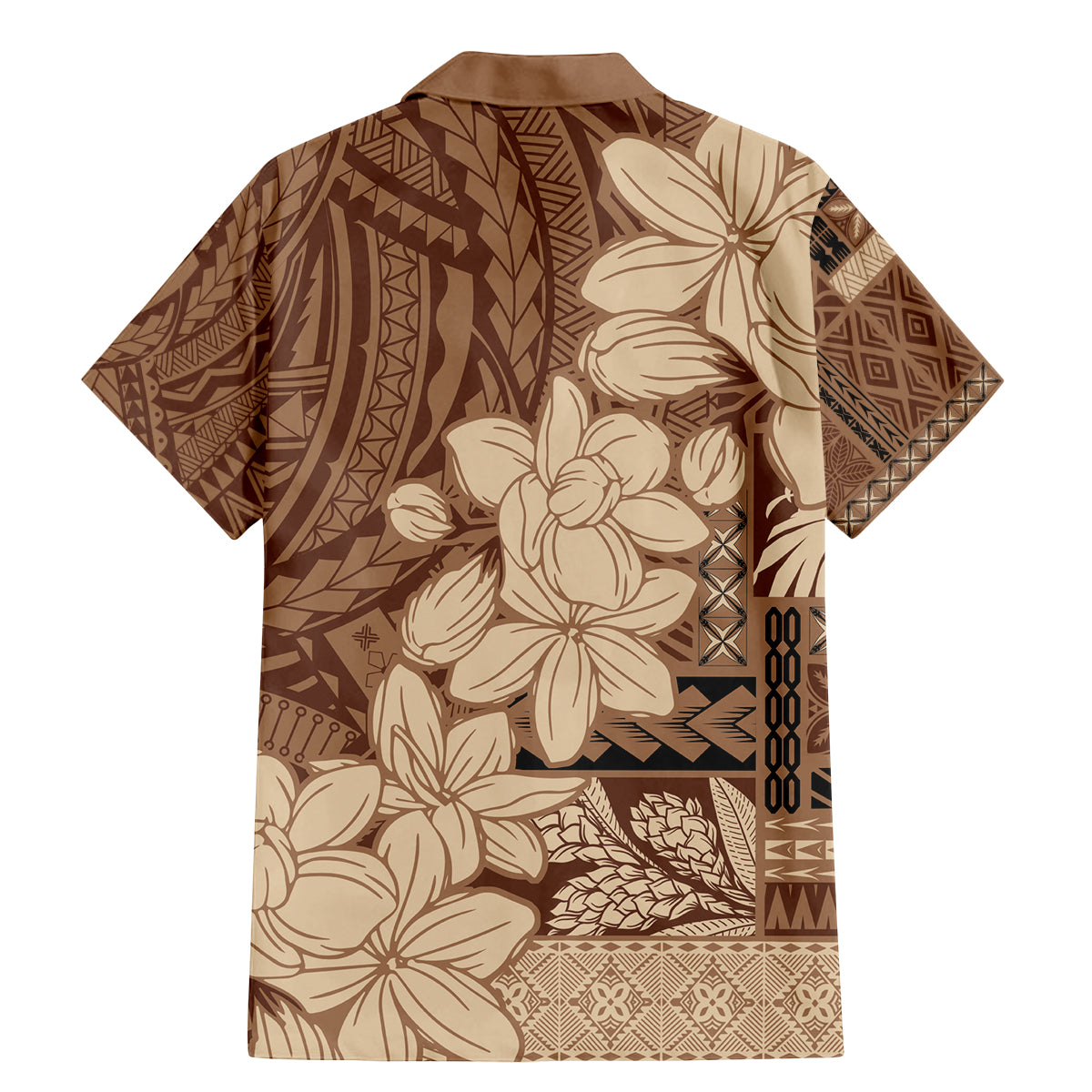 Samoa Women's Day Family Matching Mermaid Dress and Hawaiian Shirt Tiale Flower Mix Siapo Tapa LT7 - Polynesian Pride