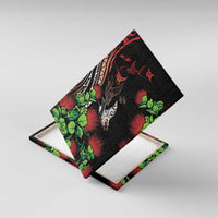 Aloha Hawaii Manta Rays Canvas Wall Art Red Ohia Lehua