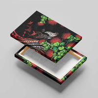 Aloha Hawaii Manta Rays Canvas Wall Art Red Ohia Lehua