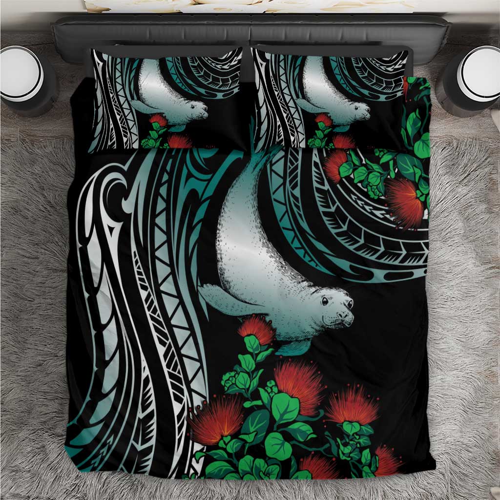 Aloha Hawaii Monk Seal Bedding Set Mix Ohia Lehua